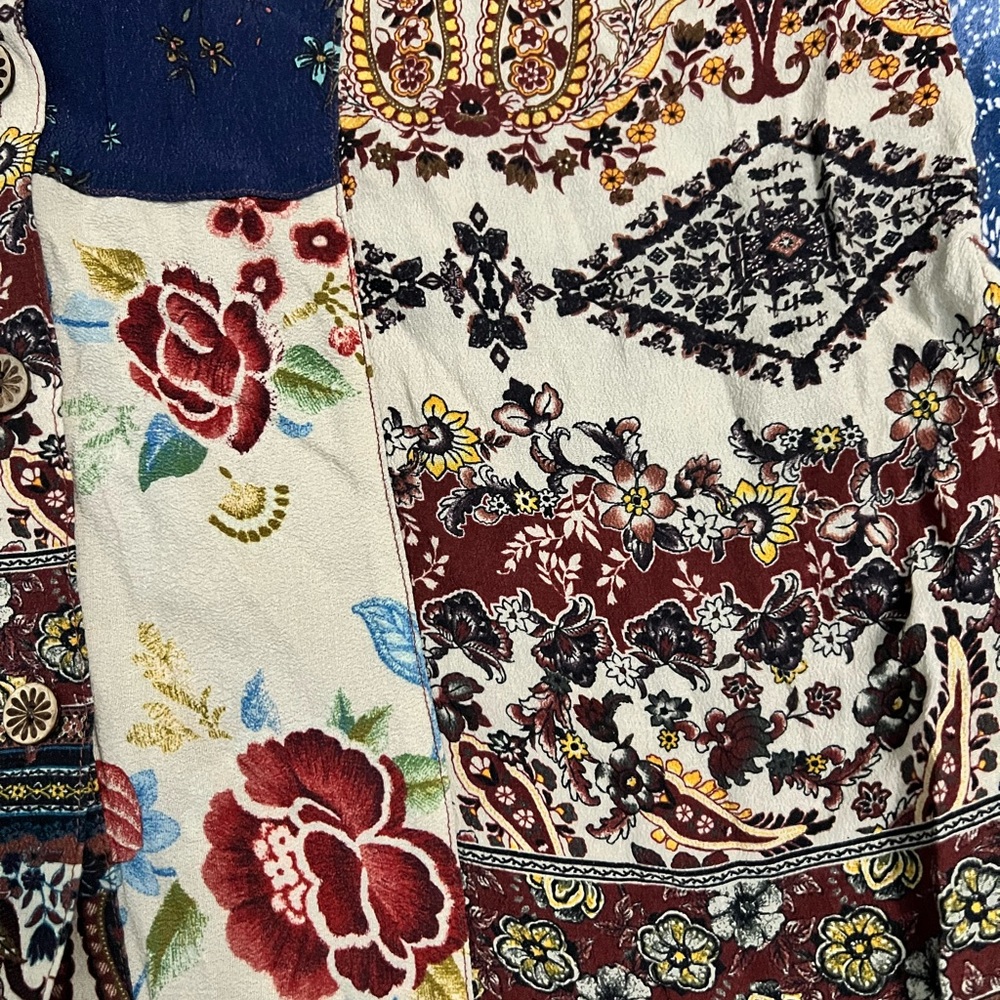 John Mark Multicolor Patchwork Blazer - image 2